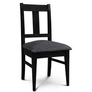 Silla de Comedor Euro lustre Wengue Tapizado Shot Nickel Espácity