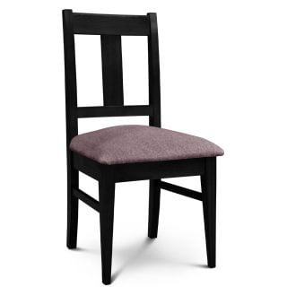 Silla de Comedor Euro lustre Wengue Tapizado Shot Morado Espácity