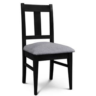 Silla de Comedor Euro lustre Wengue Tapizado Shot Piedra Espácity