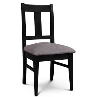 Silla de Comedor Euro lustre Wengue Tapizado Shot Stone Espácity