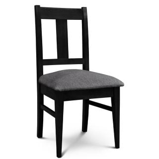 Silla de Comedor Euro lustre Wengue Tapizado Shot Onyx Espácity