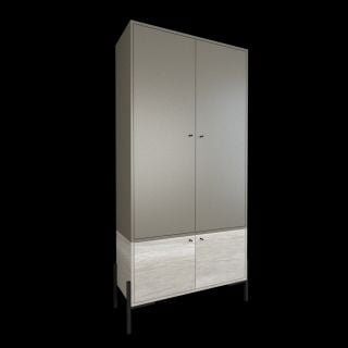 Estanteria Cerrada 4 Puertas  Gris C. Nevado Tables