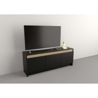 Mesa Tv 3 Puertas Negro M. Olmo F. Tables