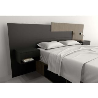 Respaldo Box 1,40m.y 1,60m. Nogal L. Negro M. Tables