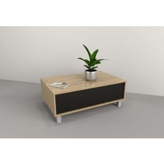 Centro Livining Con Cajon Olmo F.|negro M. Tables