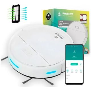 Aspiradora Robot Positivo 3 en 1 Barre Aspira Trapea