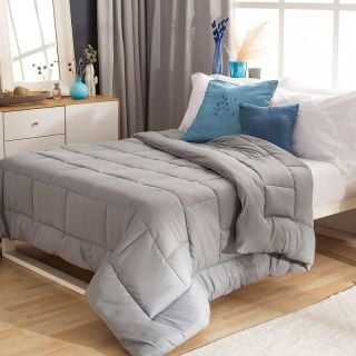 Acolchado Casablanca Ladrillo 2 1/2 Oro Casablanca Gris Perla