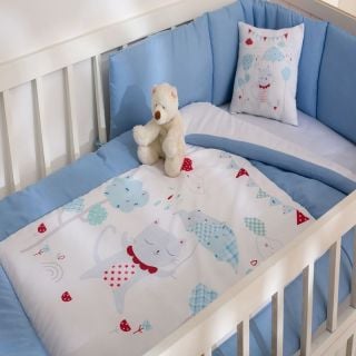 Acolchado Casablanca Cuna Estampado Azul