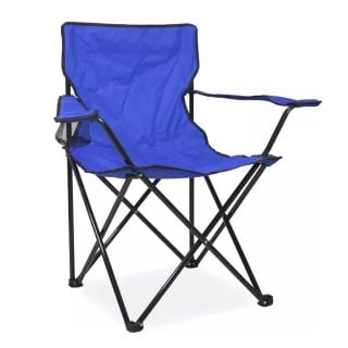 Sillón director Laury azul plegable