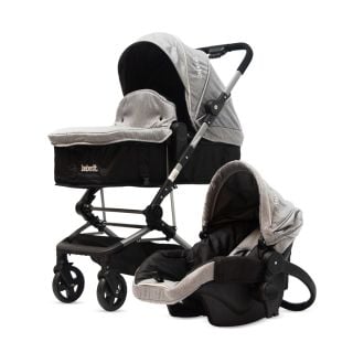 Cochecito Bebesit Gris Perla 3 en 1 Travel System