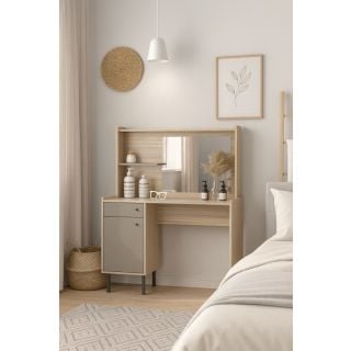 Escritorio con Maquillador 1 m. Coco Bolo|gris C. Tables