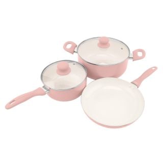 Bateria de Cocina Vonne 3 Piezas Chic Rosa Cuarzo