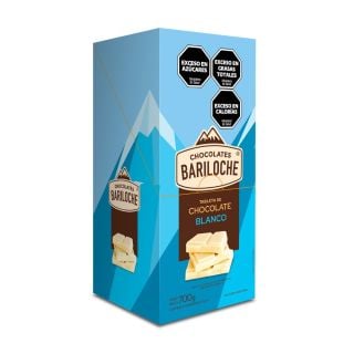 Chocolate Blanco Bariloche 10 Tabletas 70 Gs