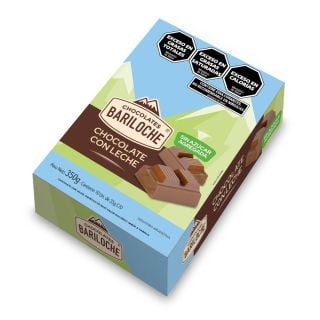 Chocolate Bariloche Sin Azucar 12 Tabletas x 10 Unidades