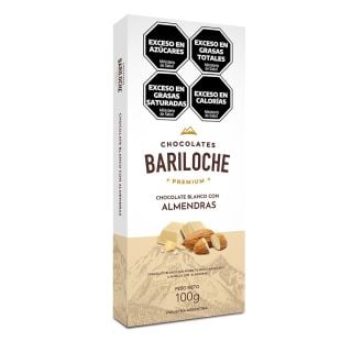 Bariloche Premium Blanco con Almendras 100 Gs x 10 4 Unidade