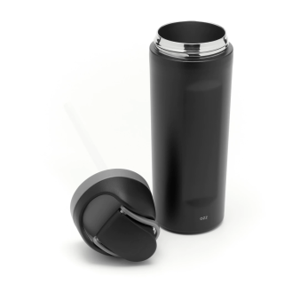 BOTELLA AC. INOX. TERMICA OZZ (BOT-750) 750ml. NEGRO C/PICO DOBLE