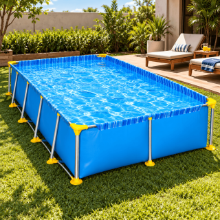 PILETA DE LONA PILETIN (117) 4.00x2.00x0.65 Mts. 5200 L. ESTRUCTURA SIMPLE