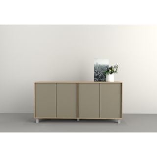 BAHIUT VAJILLERO TABLE´S (7008-COG) 1.80 Mts. 4 PUERTAS OLMO F./GRIS C.