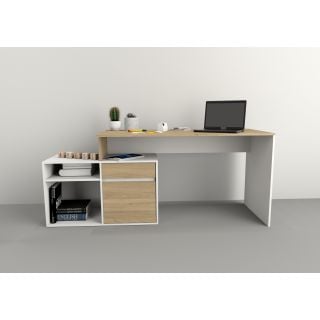 ESCRITORIO TABLE´S (3048-COE) CON MUEBLE BAJO OLMO F./EVEREST