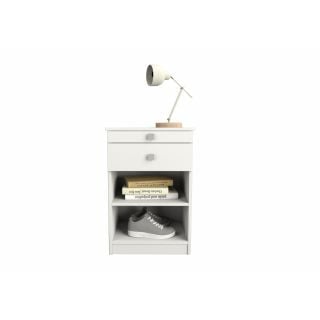 MESA DE NOCHE TABLE´S (6430-BM) CON DESAYUNADOR BLANCO
