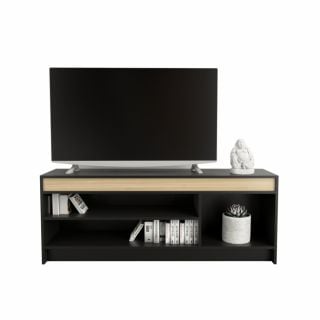 RACK TV TABLE´S (1150-CNO) ABIERTA NEGRO M./OLMO F.