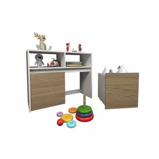 JUGUETERO 2 CAJONES TABLE´S (3037-COE) C/RUEDA OLMO F./EVEREST