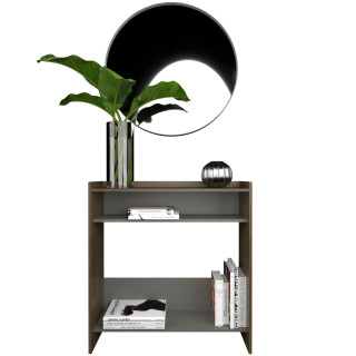 RECIBIDOR TABLE´S (1405-CNG) ABIERTO NOGAL L./GRIS C.