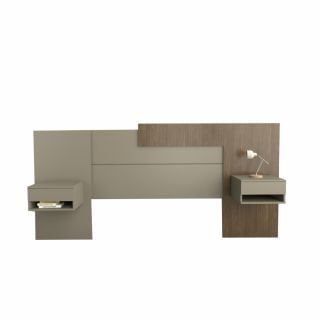 RESPALDO 1.80 Mts. TABLE´S (6447-CNG) ADAPTABLE 1.80 A 2.00 NOGAL L./GRIS C.