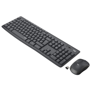 Teclado Y Mouse Kit Inalambrico Logitech Mk295 Silent Negro