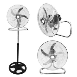 VENTILADOR DE PIE 18 WINCO (W118) 5 ASPAS METALICAS 110 W. 3 EN 1