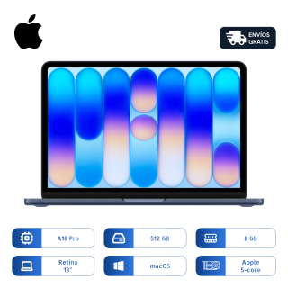 Apple Macbook Neo 2026 A18 Pro 512gb Ssd 8gb 13 Pulg Indigo