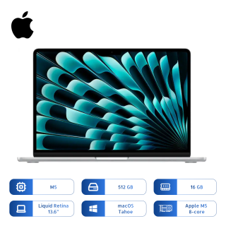 Apple Macbook Air M5 512gb Ssd 16gb Ram 13.6 Pulg Silver