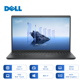 Notebook Dell 15 Dc15250 I7-1355u 512gb Ssd 16gb 15.6 Pulg Tactil