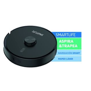 Aspiradora Robot Smartlife RVCL050 Laser Barre y Trapea