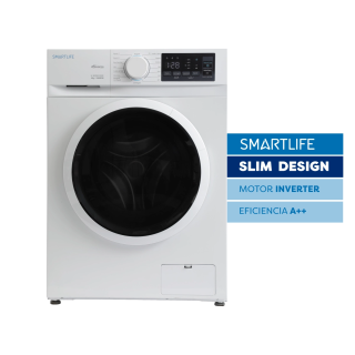 Lavarropas Smartlife WMI061000W 6Kg Inverter Slim Blanco