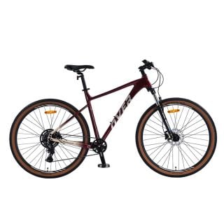 Bicicleta MTB Overtech Agressor R29 1x9 Shimano Cues Hidráulica Bordo/Beige M