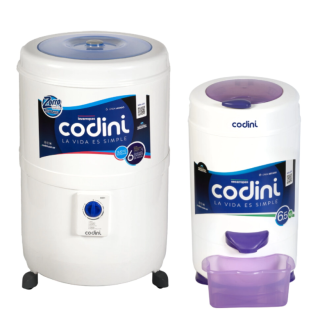 Combo Lavado Lavarropas Silent 4051 + Secarropas Innova Lila