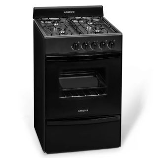 Cocina Grafito 56cm Horno con Visor Válvula de Seguridad Longvie