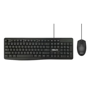 Kit de Teclado y Mouse Kelyx Cableado USB Negro