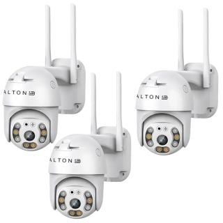 COMBO: X3 Cámara de Seguridad Dalton Domo Exterior Wifi FHD 4MP DA-CAM03