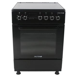 Cocina Eléctrica Vitrocerámica Negra 60x60cm 4 Placas Dalton