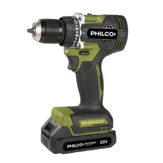 Taladro Percutor Philco Inalámbrico 20v Brushless Con Maletín PTI20ASE2P