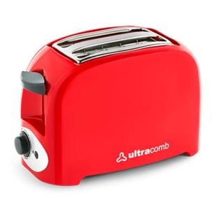 Tostadora Ultracomb Automática 750w Roja TO-4005