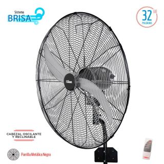 Ventilador de Pared Industrial Liliana 32" Con Control Remoto Timer VWIT32
