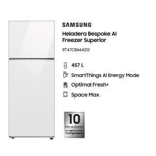 Heladera Samsung RT47CB664212 457 L Bespoke Inverter Blanco