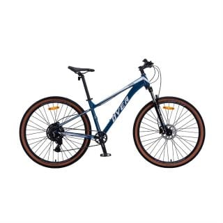  Bicicleta MTB Overtech Agressor R29, 1x9 Full Shimano Cues, Frenos Hidrau, Shimano MT200, Sus Azul/Gris XL