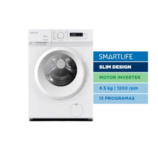 Lavarropas Smartlife WM26I0651200W Inverter 6.5 kg Blanco