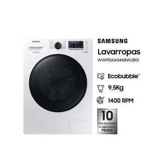 Lavarropas Samsung 9.5kg Eco Bubble Inverter A WW95AA Bco