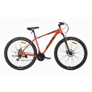 Bicicleta Mtb Overtech Fortis R29 Aluminio Full Shimano, 21V Freno A Disco, Con Suspensión, Cobre/Negro M