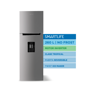 Heladera Smartlife con Dispenser No Frost Inverter 260L